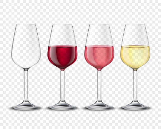 ilustrações, clipart, desenhos animados e ícones de bebida alcoólica transparente - dry wine