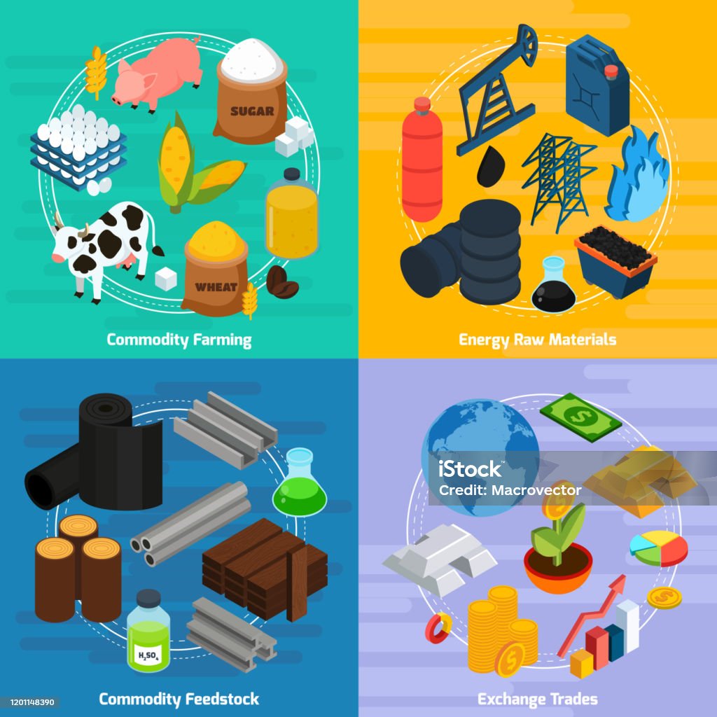 Commodity Body. Examples Commodity Isometric 2x2 Stock Illustration - Download Image Now ...