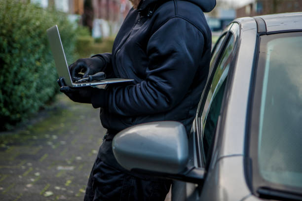 istock Unknown individual involved in keyless car crime 1201148748