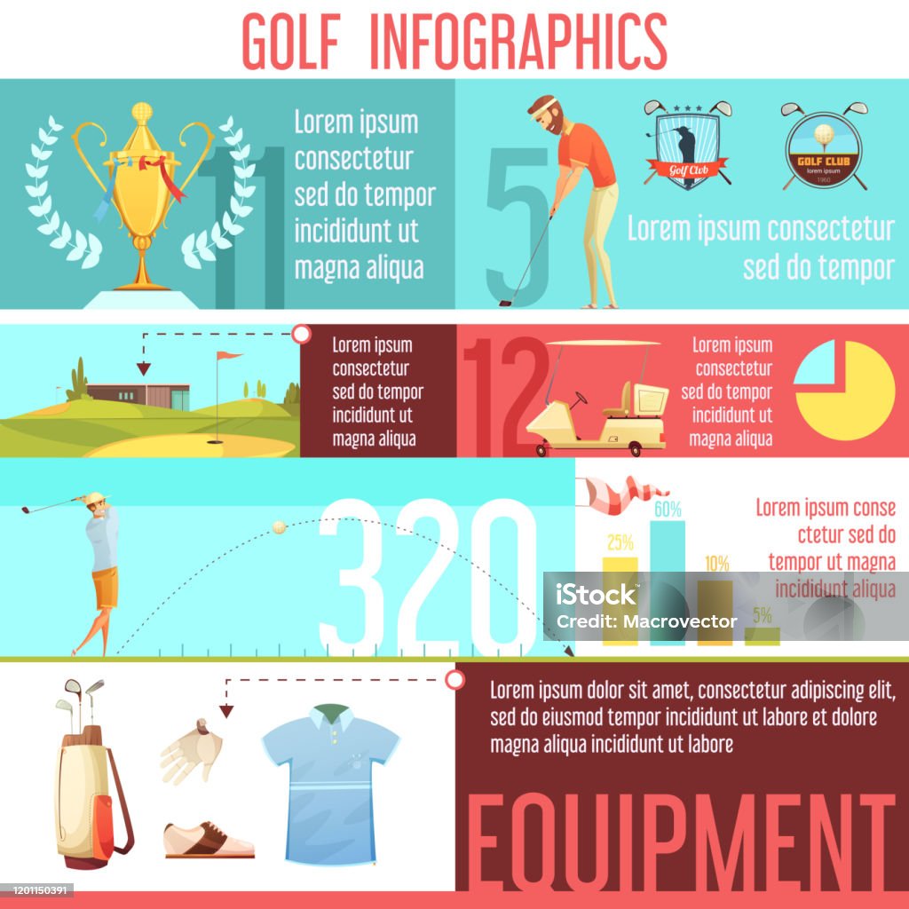 Golf Graphoc Golf Infographic Stock Illustration - Download Image Now - Golf ...