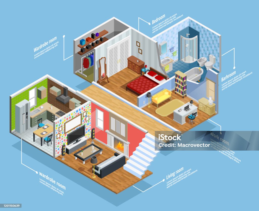 Interior Object Composition Stock Illustration - Download Image Now ...