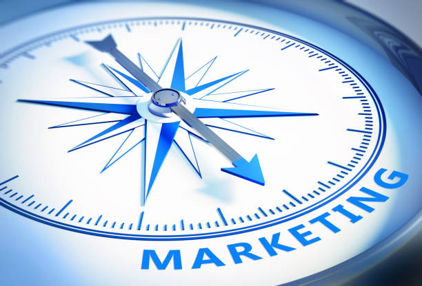istock White and blue Compass - Concept Marketing 1201153192