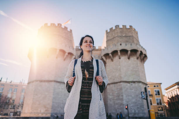 istock Tourist woman visiting Valencia 1201153392