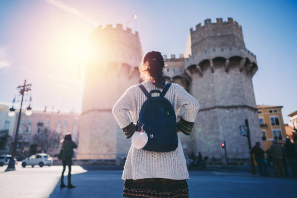 istock Tourist woman visiting Valencia 1201153455