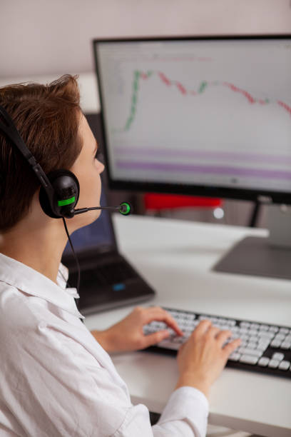 istock Female freelancer working at home office 1201154559