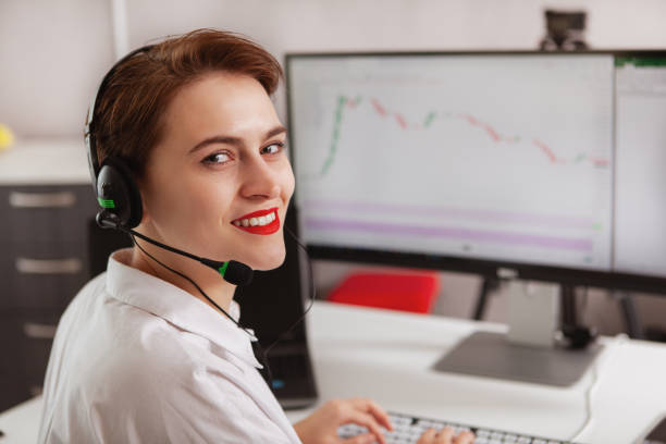 istock Female freelancer working at home office 1201154763