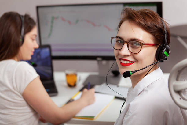 istock Young women working at call center 1201154852