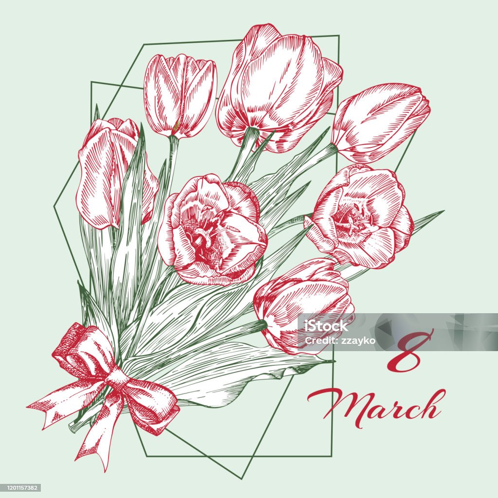 Những Bí Quyết Cách Vẽ Bó Hoa Tulip Đơn Giản Và Nhanh Chóng