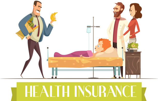 illustrations, cliparts, dessins animés et icônes de enfant d'assurance maladie - insurance agent service child family