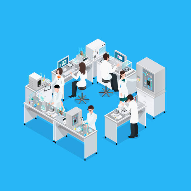 ilustraciones, imágenes clip art, dibujos animados e iconos de stock de laboratorio - laboratorio
