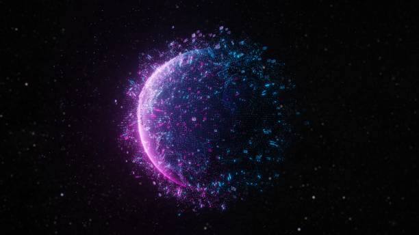 istock Abstract futuristic planet Earth 1201165813