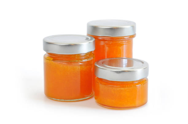 Homemade jam in three different sizes