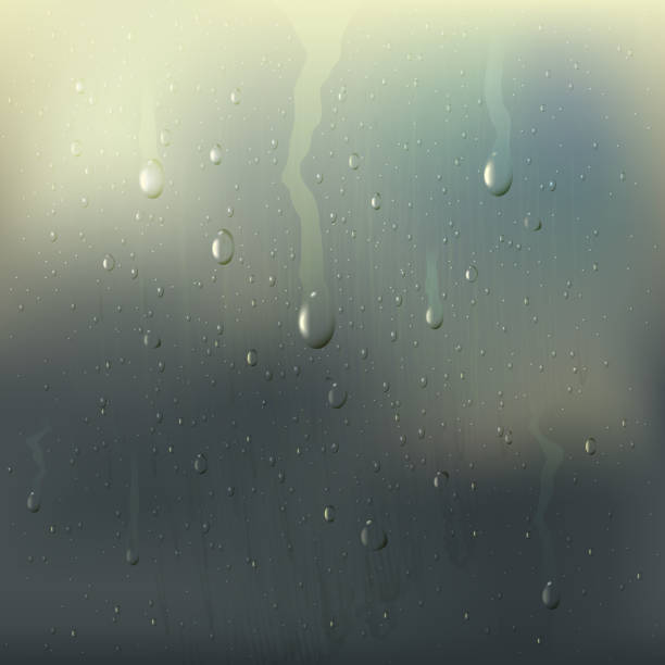 туманные мокрые стеклянные капли реалистичные - water drop backgrounds macro stock illustrations