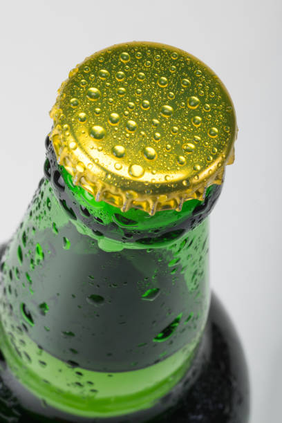 istock A glass bottle with water drops, a close-up. Alcohol drinks. 1201168803