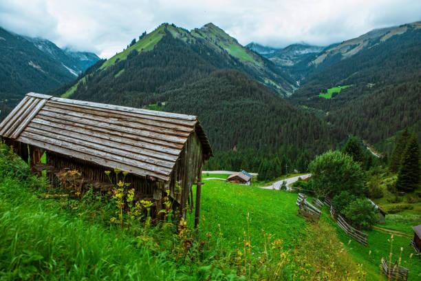istock Beautiful Austrian countryside landscape view 1201170054
