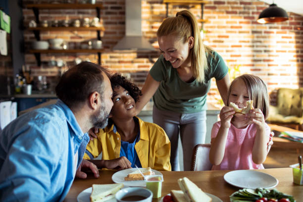 istock Young Family having Breakfast 1201170158