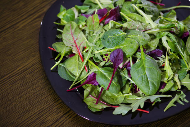 mixed fresh salad in a bowl