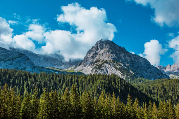istock Beautiful Austrian countryside landscape view 1201171160