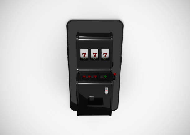 istock Slot Machine Online Mobile Casino Retro Style 777 One Arm Gambit 3D Render 1201171301