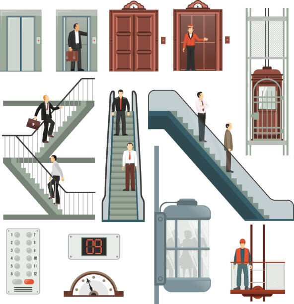 140+ Glass Escalator Stock Illustrations, Royalty-Free Vector