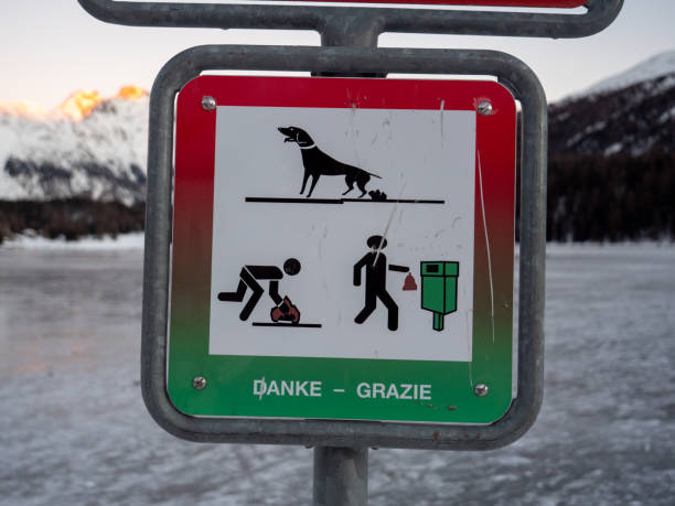 Clean dog poo sign
