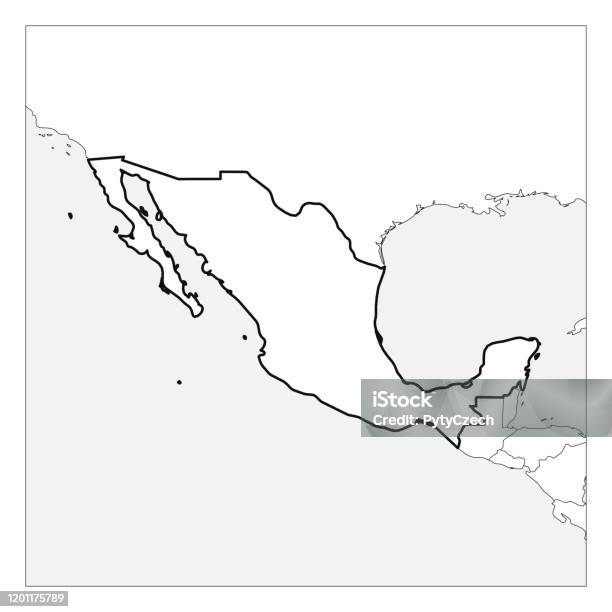 Map Of Mexico Black Thick Outline Highlighted With Neighbor Countries Stock Illustration - Download Image Now - iStock map-of-mexico-black-thick-outline-highlighted-with-neighbor-countries-stock-illustration-download-image-now-istock