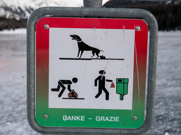 istock Clean dog poo sign 1201177087