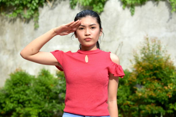 istock An A Filipina Youth Saluting 1201178038