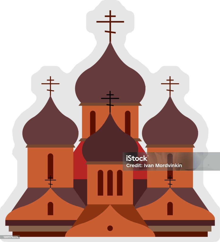 Ilustración de Iglesia Ortodoxa Vector El Edificio De La Iglesia En Un Estilo Clásico Iglesia De Ladrillo Rojo Con Cúpulas De Cobre En Forma De Lukovic Cruces Ortodoxas De Ocho Puntas Un Ilustración de Iglesia Ortodoxa Vector El Edificio De La Iglesia En Un Estilo Clásico Iglesia De Ladrillo Rojo Con Cúpulas De Cobre En Forma De Lukovic Cruces Ortodoxas De Ocho Puntas Un