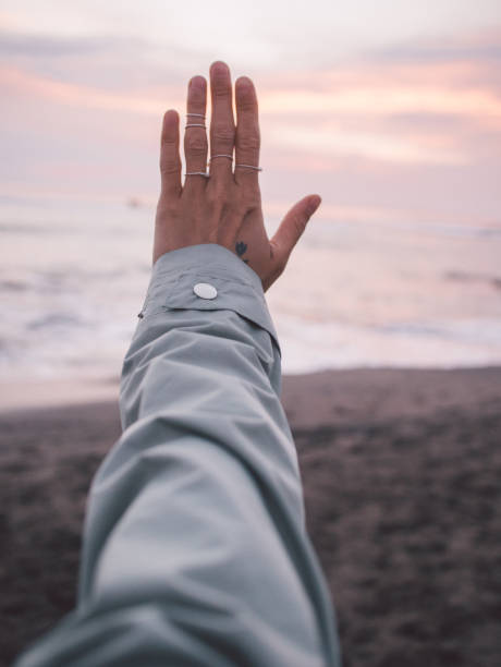 istock Young woman wearing engagement ring 1201181187