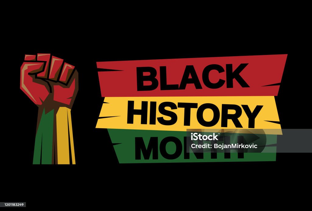 Карта Месяца Черной Истории. Вектор - Векторная графика Black History Month роялти-фри