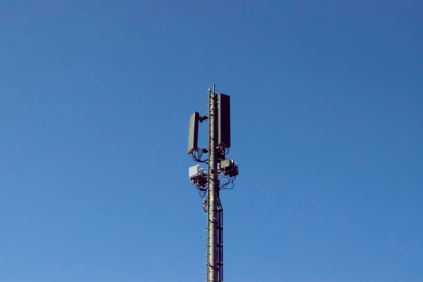 istock Close up mobile mast in Switzerland with 5G modules 1201185057