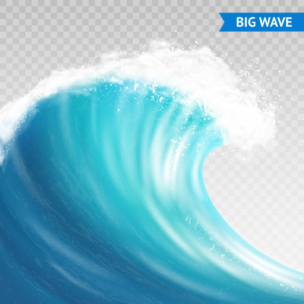 ilustrações de stock, clip art, desenhos animados e ícones de big wave transparent - storm nautical vessel sea vector