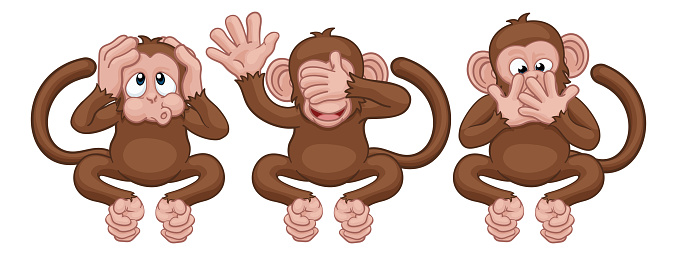 Ilustración de Monos Ven Escuchar Hablar No Malos Personajes De Dibujos Animados y más Vectores Libres de Derechos de Mono - Primate - iStock Ilustración de Monos Ven Escuchar Hablar No Malos Personajes De Dibujos Animados y más Vectores Libres de Derechos de Mono - Primate - iStock