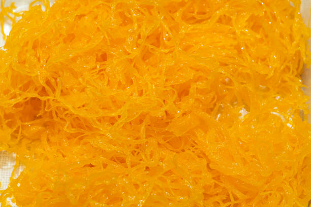 istock Foi thong or Shredded egg yolk tart or golden threads 1201191088