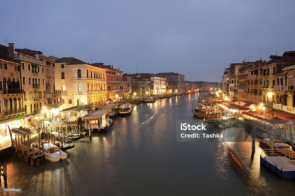 Grande canal ao entardecer - Foto de stock de Arquitetura royalty-free