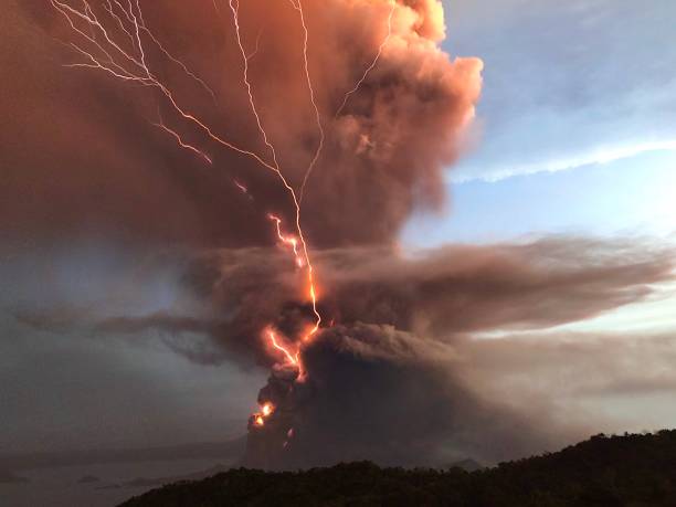 Taal Volcano stock photo