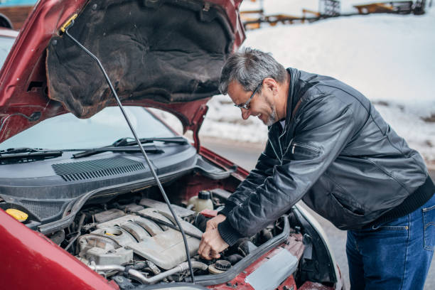 istock A man has a car breakdown in winter conditions 1201205888