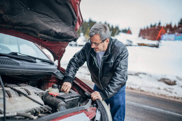 istock A man has a car breakdown in winter conditions 1201205950