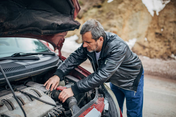 istock A man has a car breakdown in winter conditions 1201206286