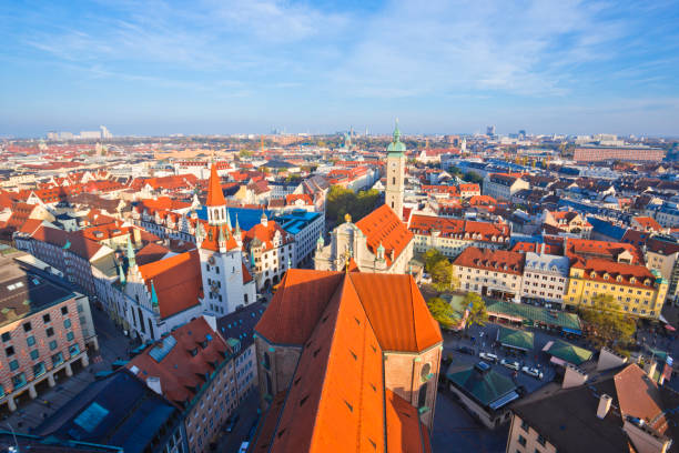 istock Aerial panoramic view of Old Town, Munich, Germany 1201211116