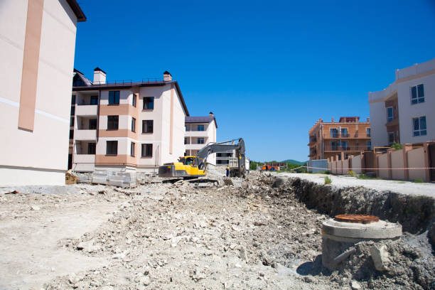 istock A large construction excavator of yellow color 1201215726
