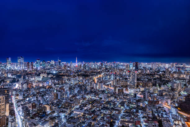 istock Tokyo night scene full of light 1201217061