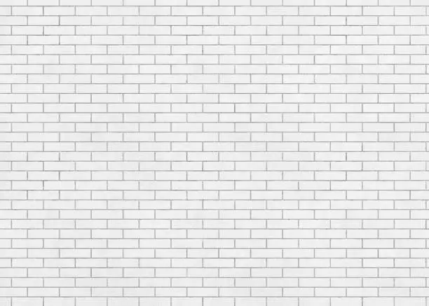 Photo of White wall bricks 3d rendering