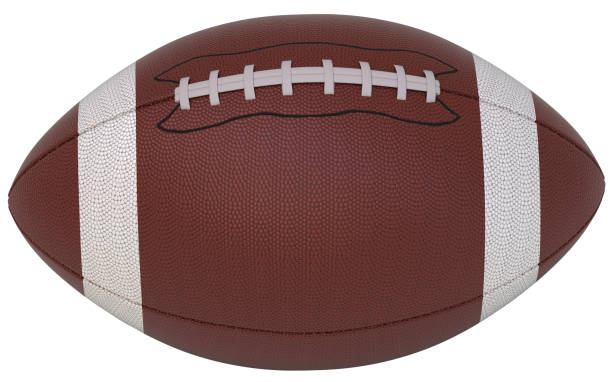 istock Football ball isolated 3d rendering 1201224858