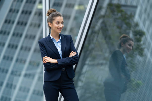 istock Smiling businesswoman 1201225668