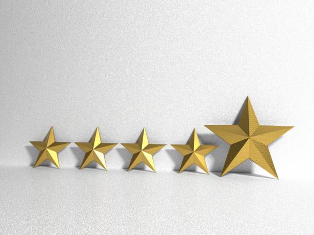 istock Golden Stars on white background 1201228001