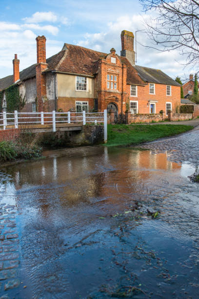 istock River Box Ford in front of Fifteenth century Ye Olde River House 1201228757
