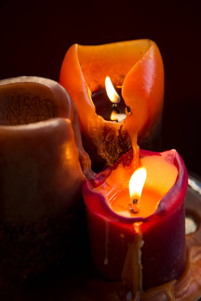 istock a candle light for meditation or decoration 1201237577