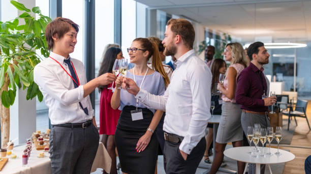 istock Business people making a toast 1201240350